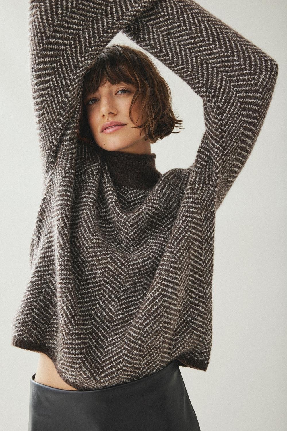 VILORY Pullover - Coffee Bean - VERO MODA & VILA Bergvik