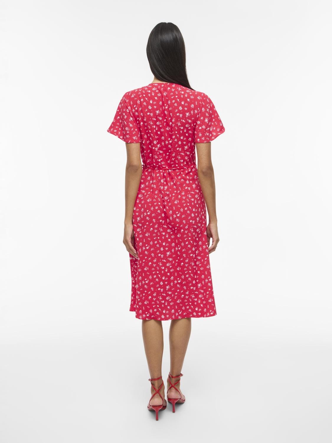 VILOVIE Midi Dress - Hibiscus - VERO MODA & VILA Bergvik