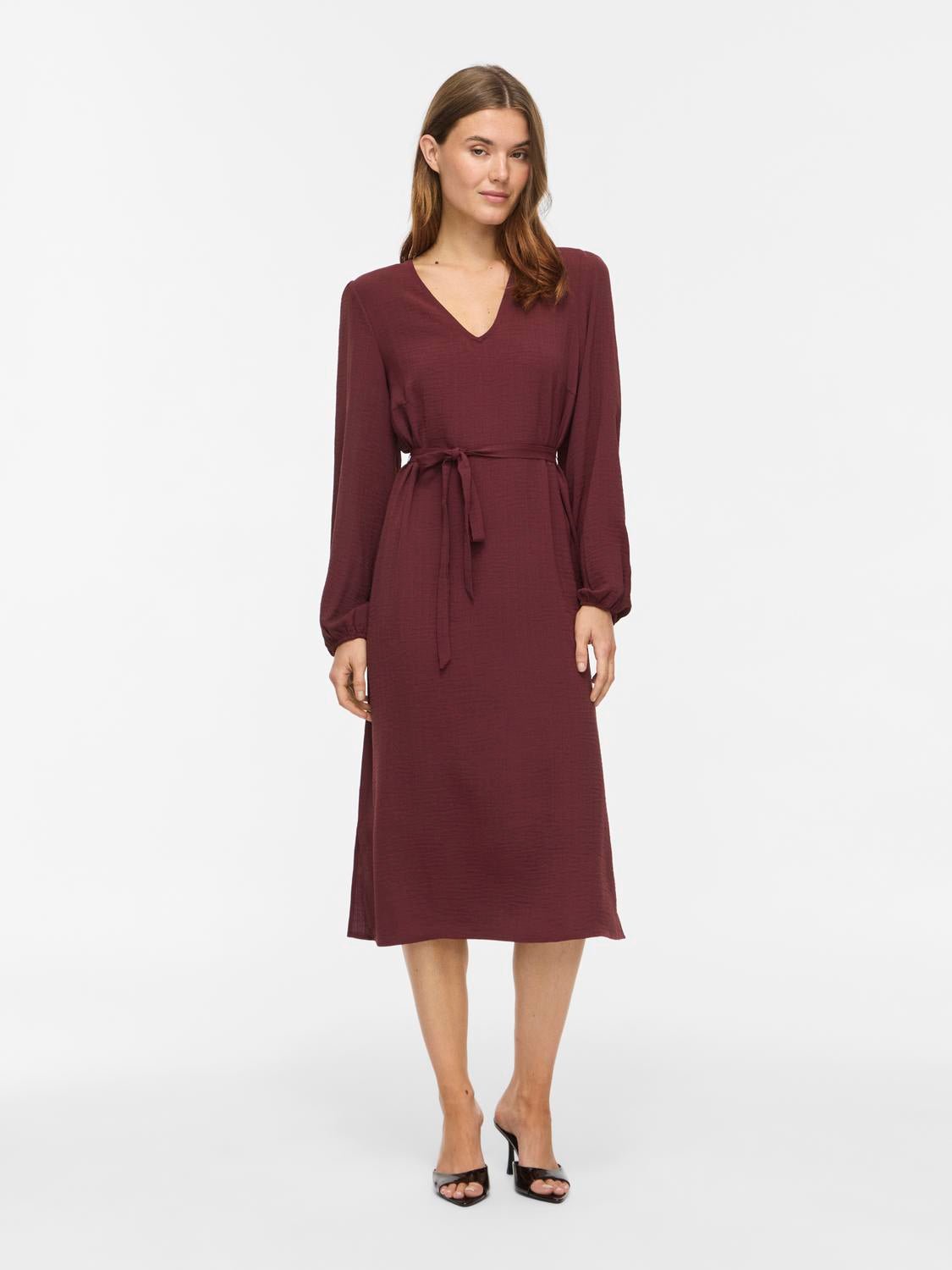 VILOVIE Midi Dress - Port Royale - VERO MODA & VILA Bergvik