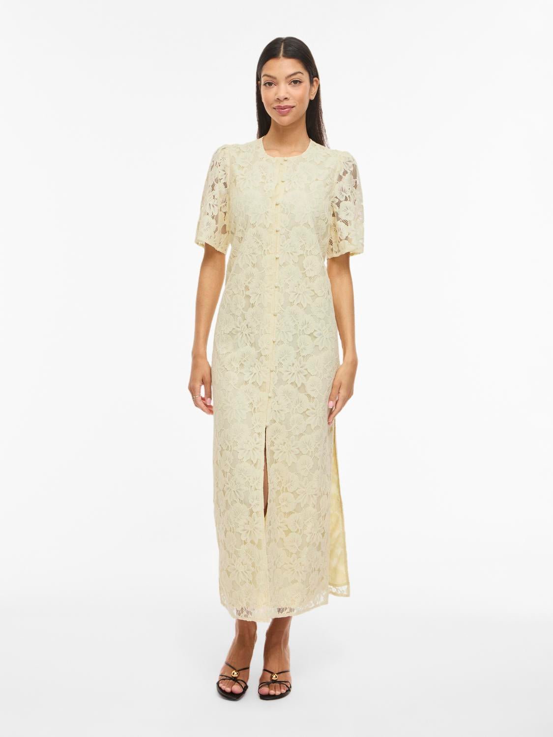 VIMALA Midi Dress - Pastel Yellow - VERO MODA & VILA Bergvik