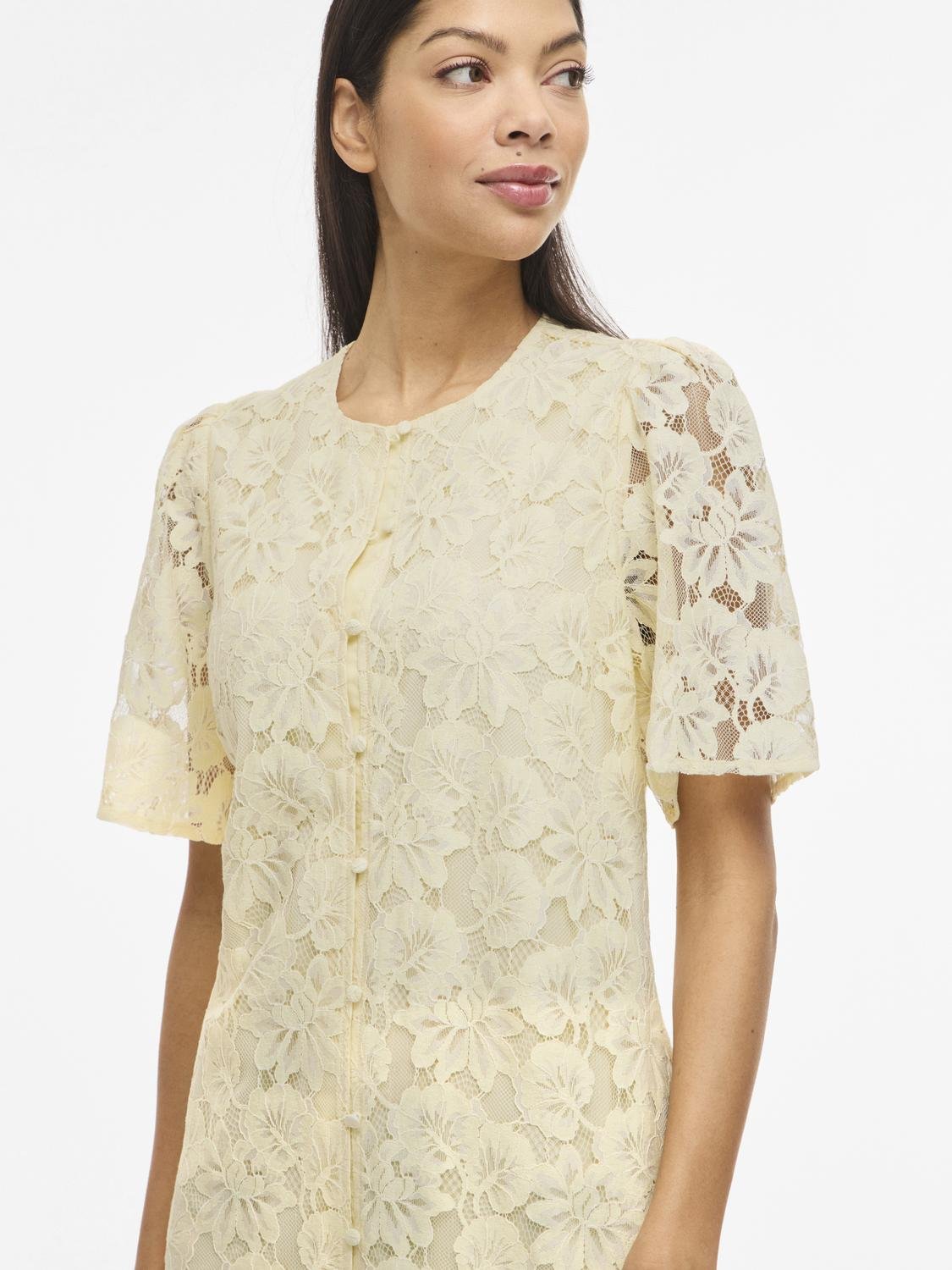 VIMALA Midi Dress - Pastel Yellow - VERO MODA & VILA Bergvik