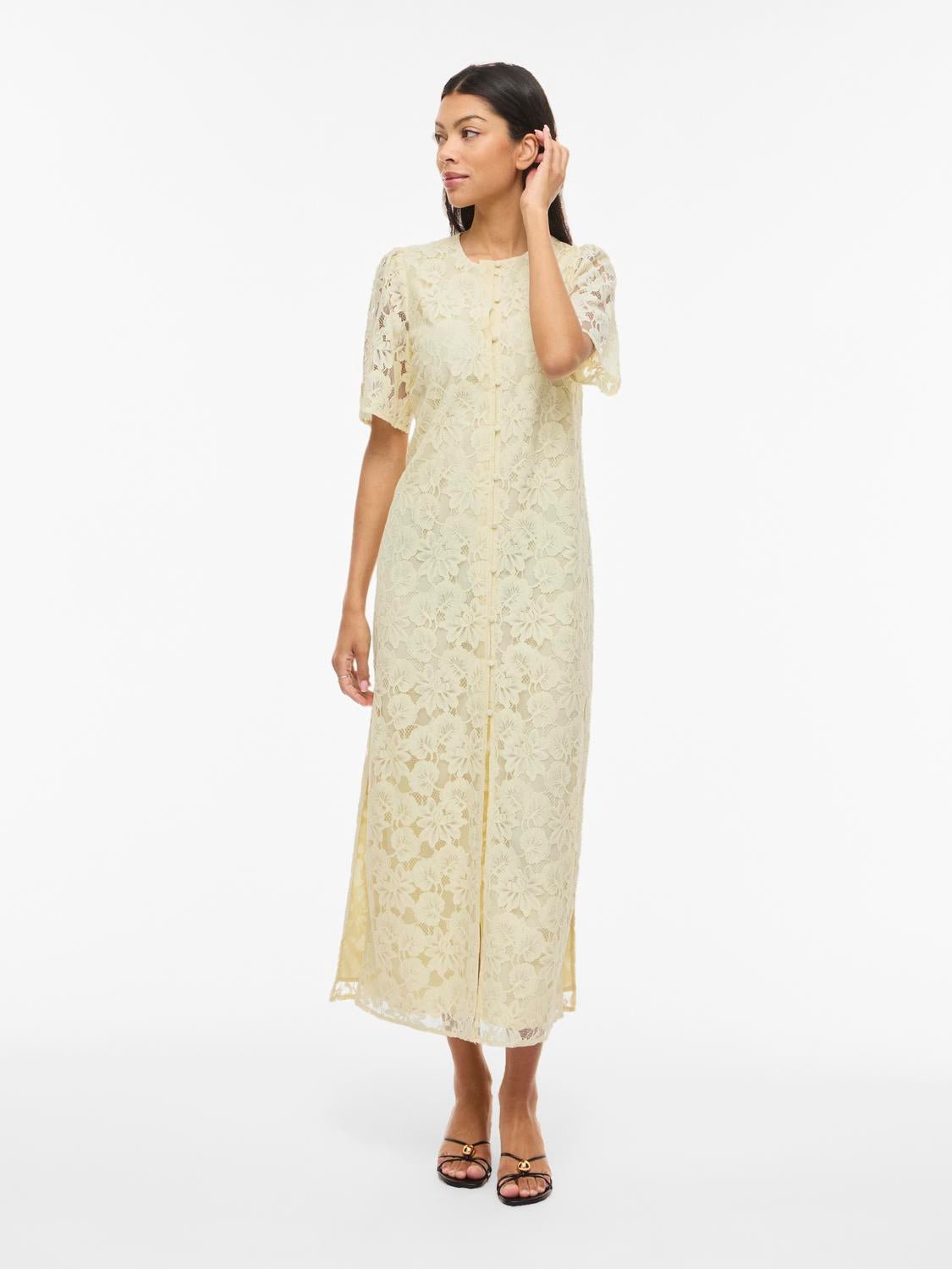 VIMALA Midi Dress - Pastel Yellow - VERO MODA & VILA Bergvik