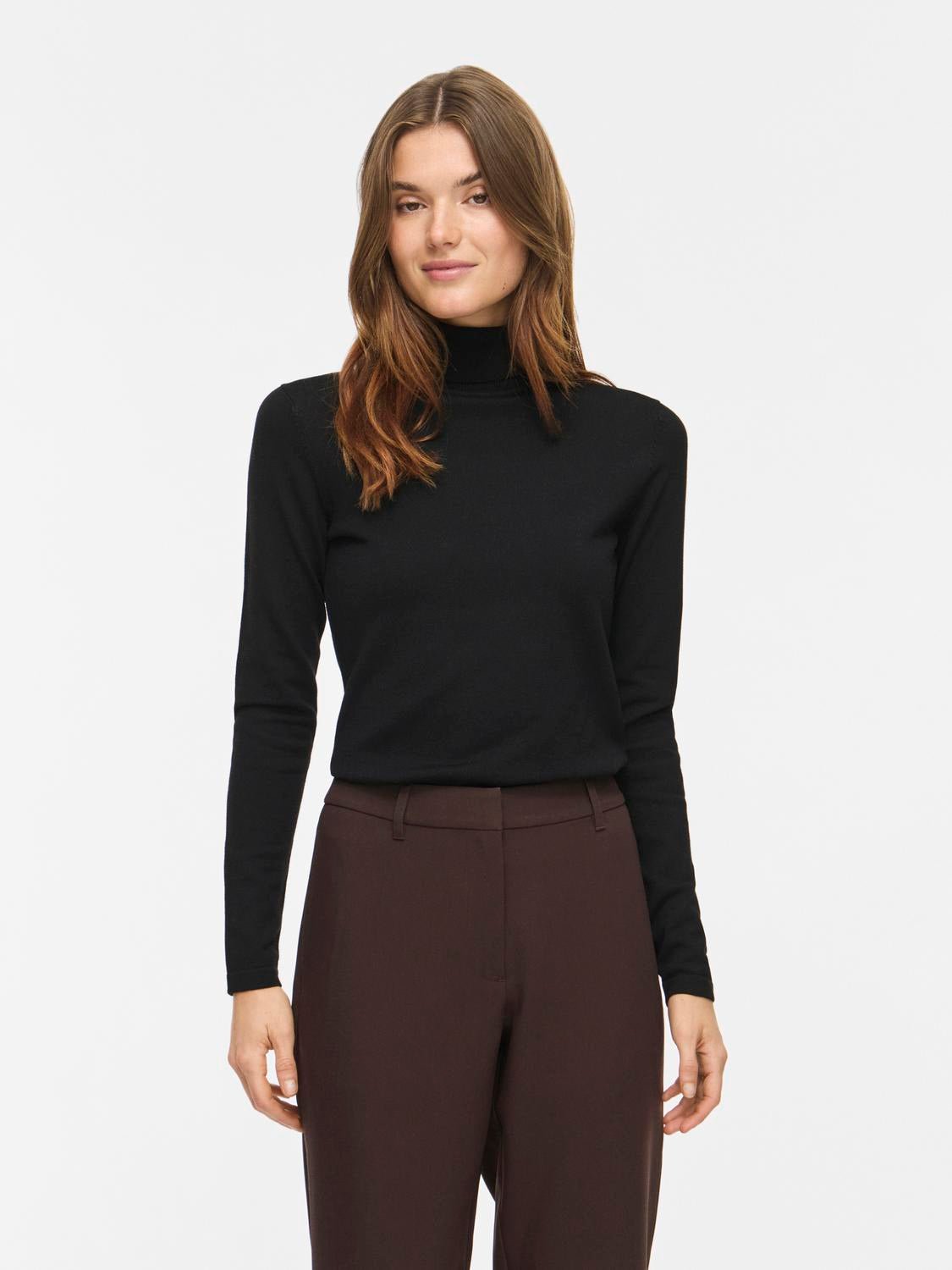 VIMALU Knitted Top - Black Beauty - VERO MODA & VILA Bergvik