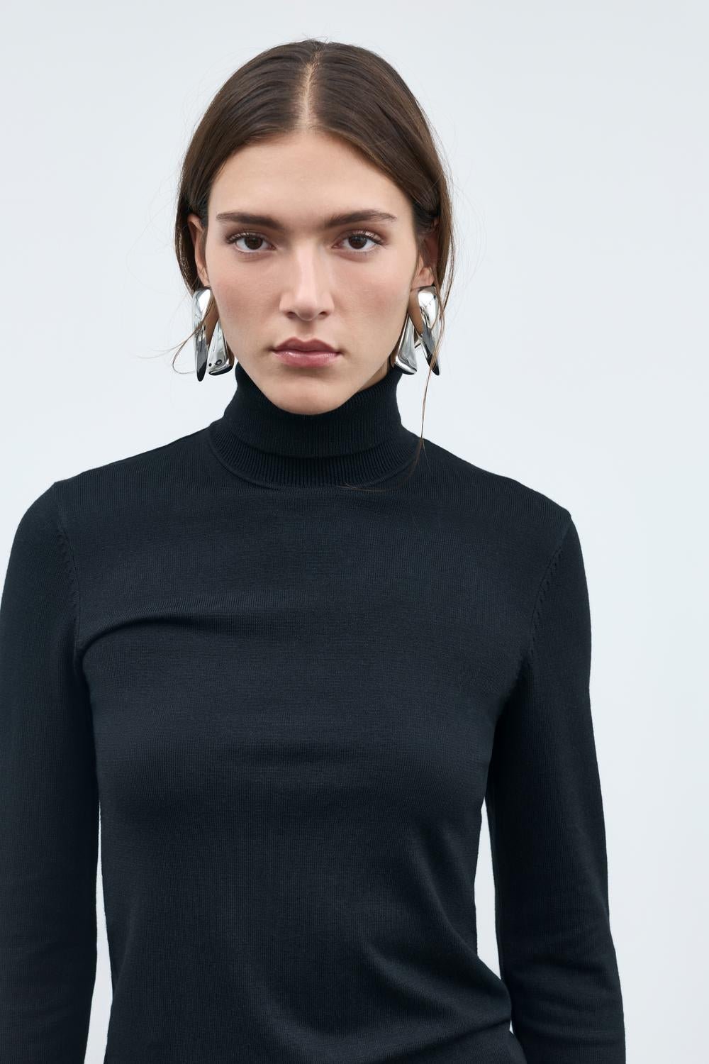 VIMALU Knitted Top - Black Beauty - VERO MODA & VILA Bergvik