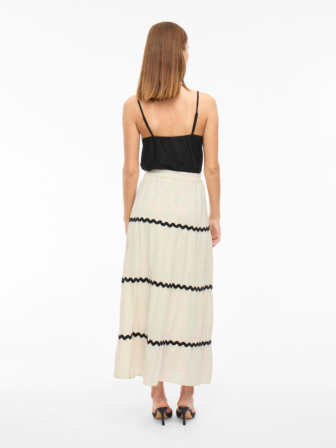 VIMANDA Long Skirt - Birch - VERO MODA & VILA Bergvik