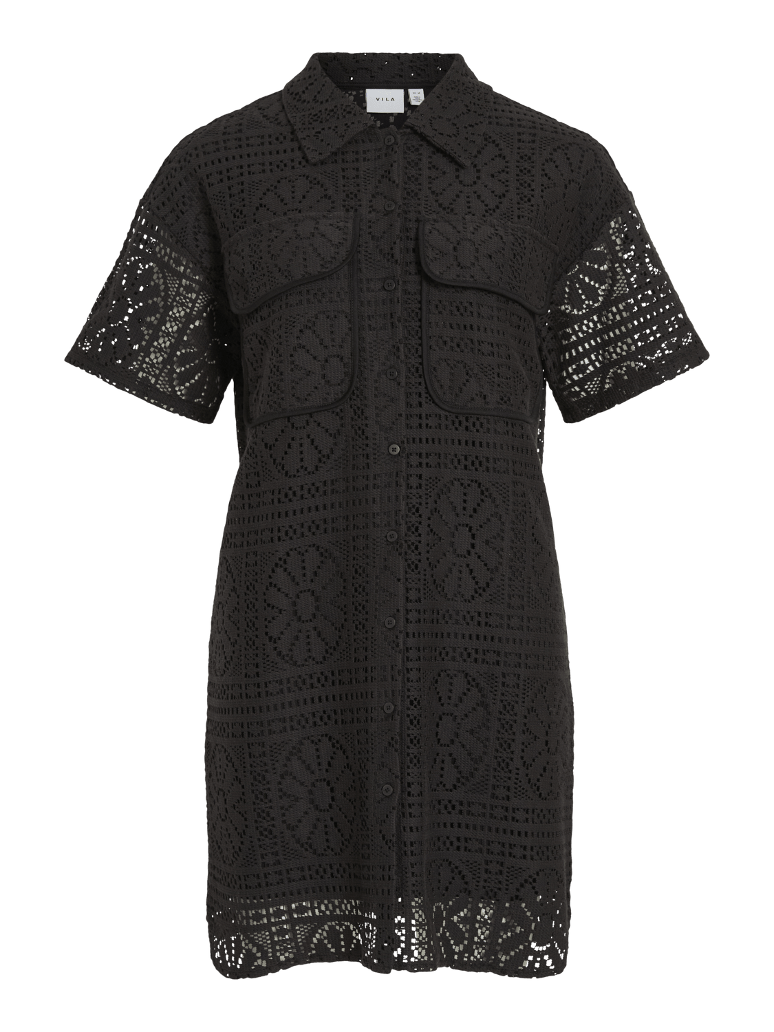 VIMERINDA Short Dress - Black Beauty - VERO MODA & VILA Bergvik