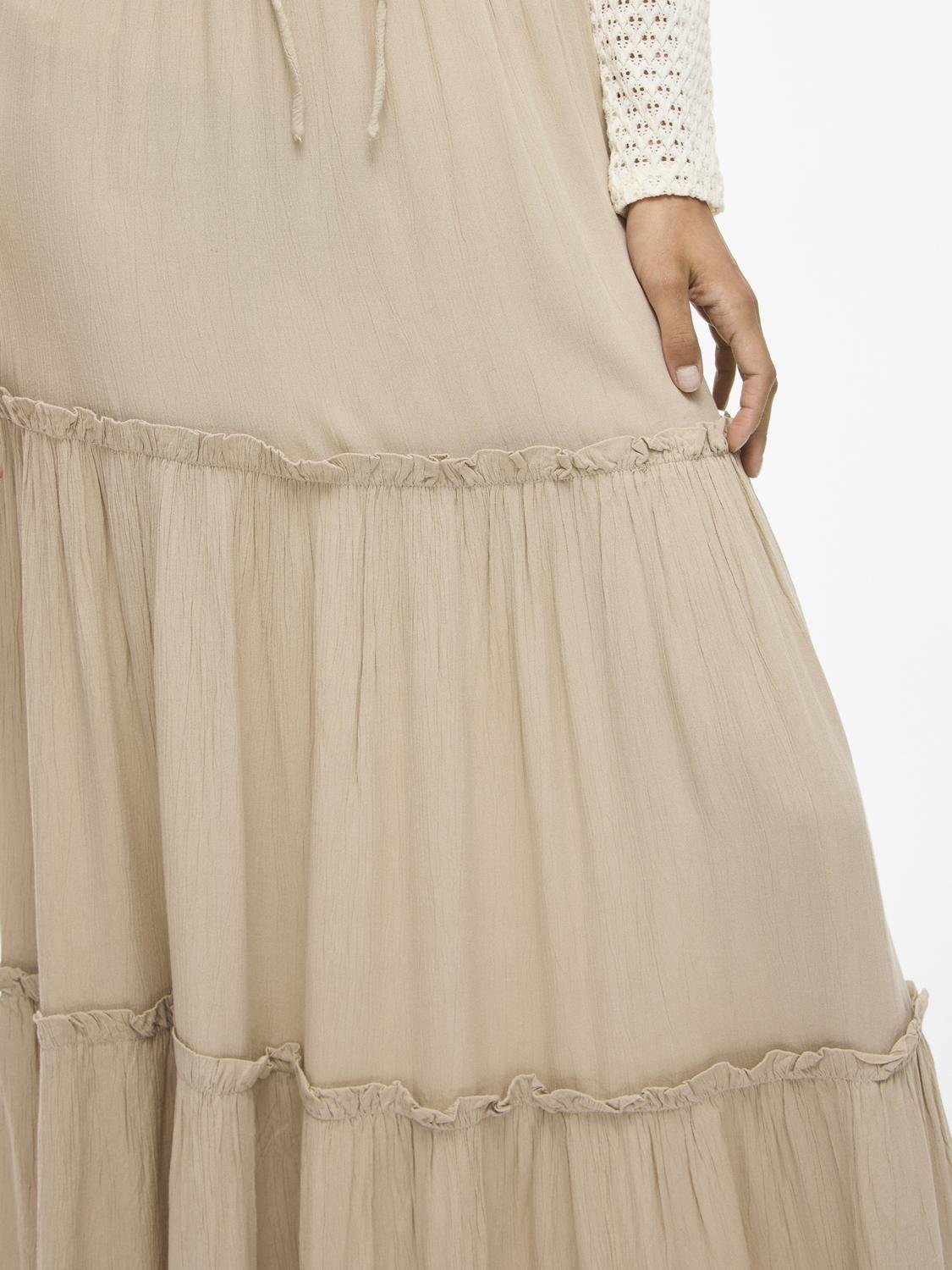 VIMESA Long Skirt - Feather Gray - VERO MODA & VILA Bergvik