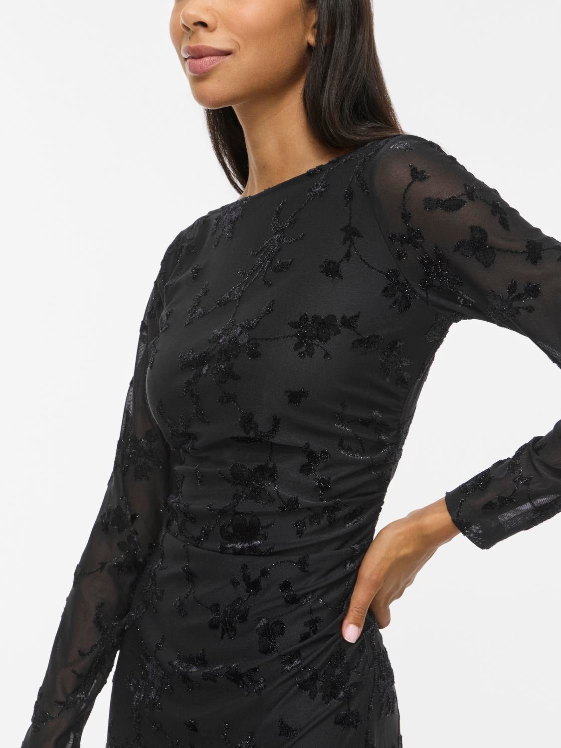 VIMIRANDA Midi Dress - Black Beauty - VERO MODA & VILA Bergvik