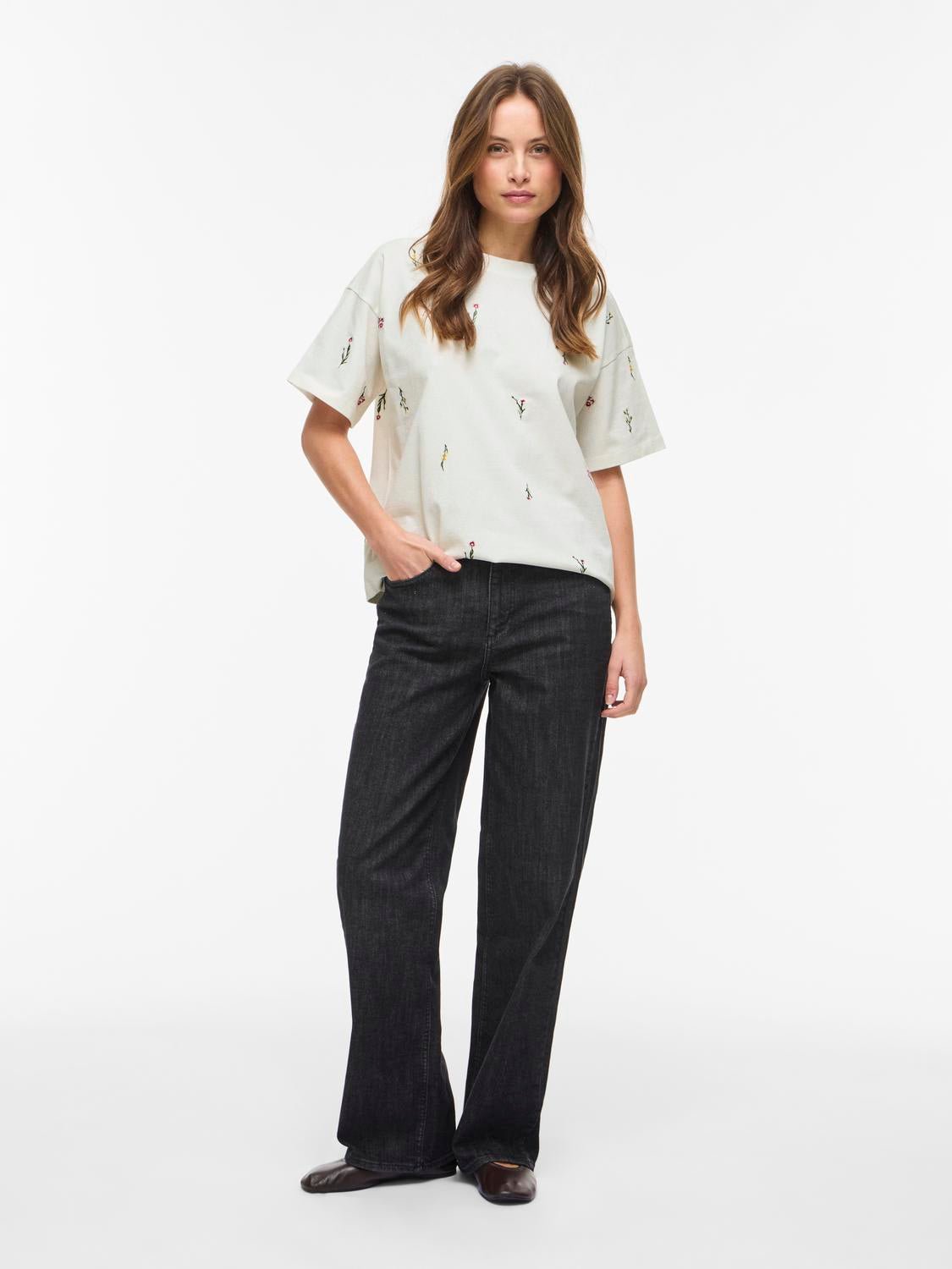 VIMONIE T-Shirt - Snow White - VERO MODA & VILA Bergvik