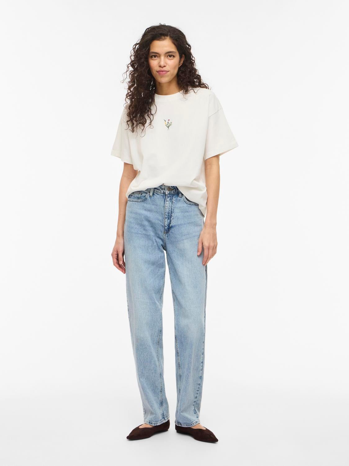 VIMONIE T-Shirt - Snow White - VERO MODA & VILA Bergvik