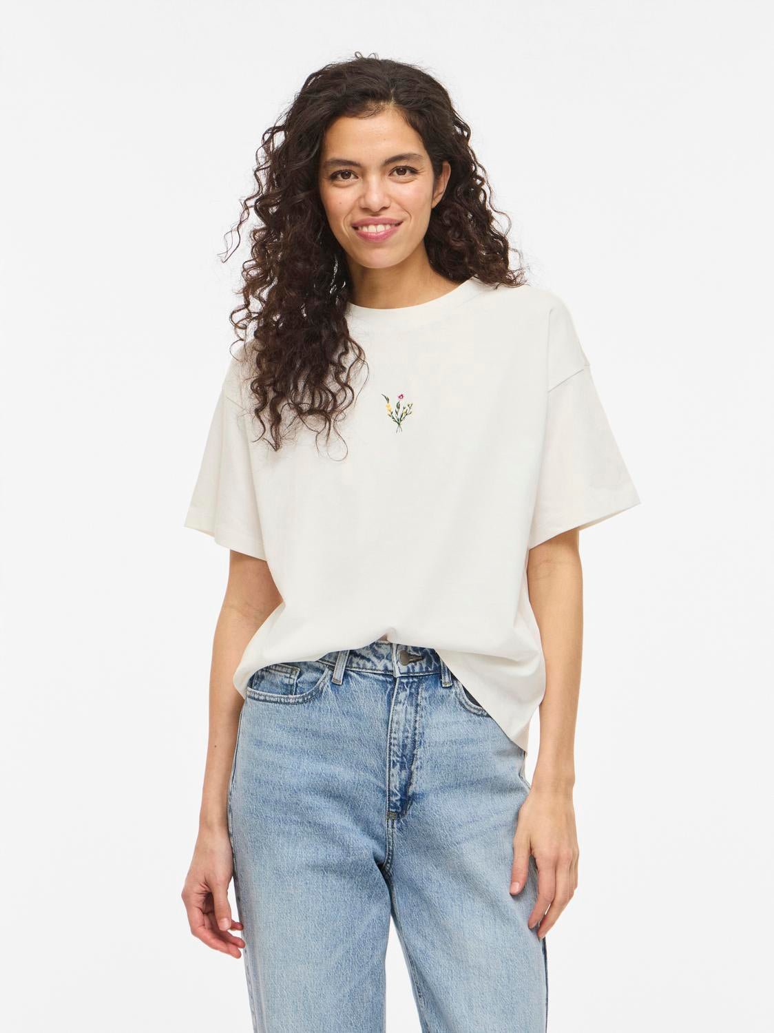 VIMONIE T-Shirt - Snow White - VERO MODA & VILA Bergvik