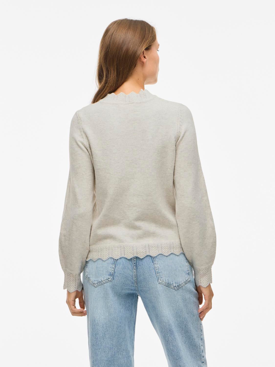 VINIKOLINA Pullover - Super Light Natural Melan - VERO MODA & VILA Bergvik
