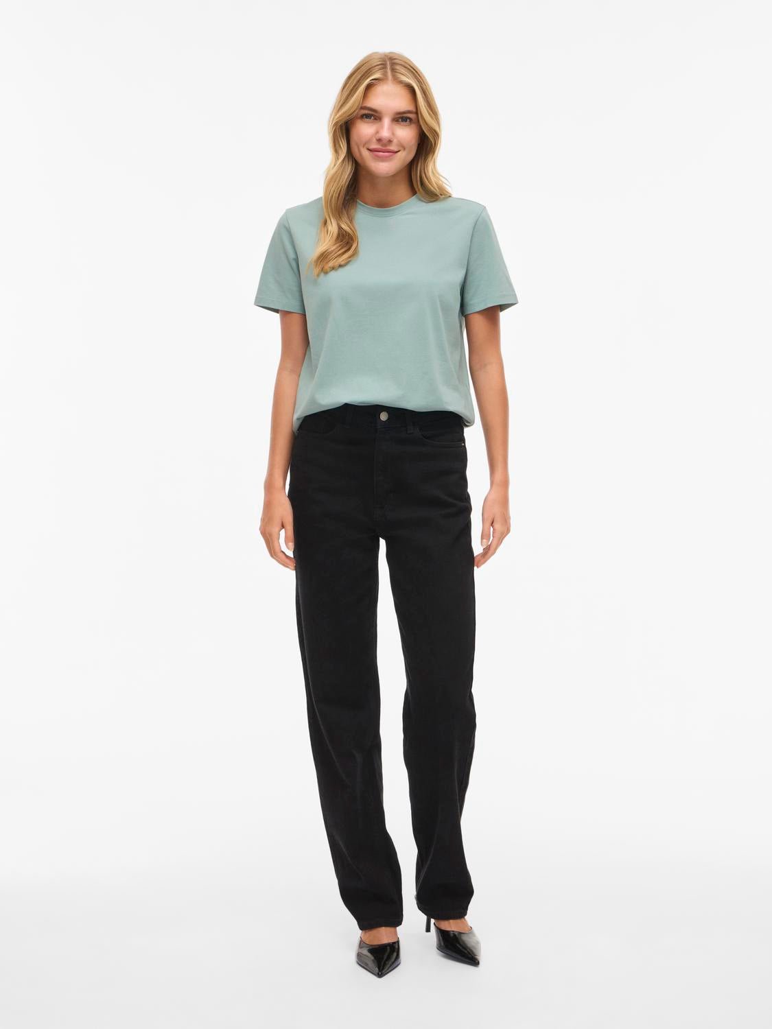 VINORA T-Shirt - Blue Surf - VERO MODA & VILA Bergvik