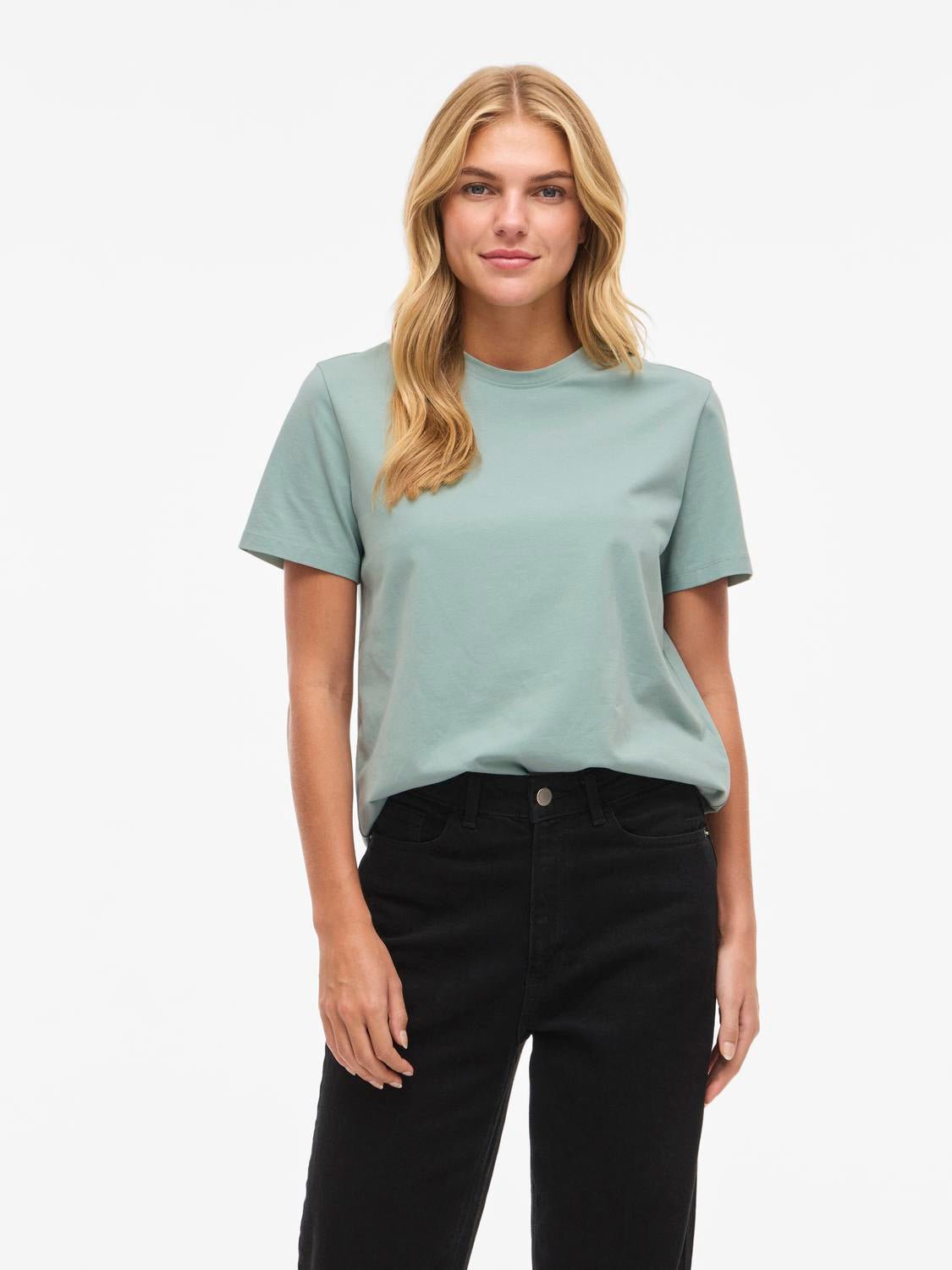 VINORA T-Shirt - Blue Surf - VERO MODA & VILA Bergvik