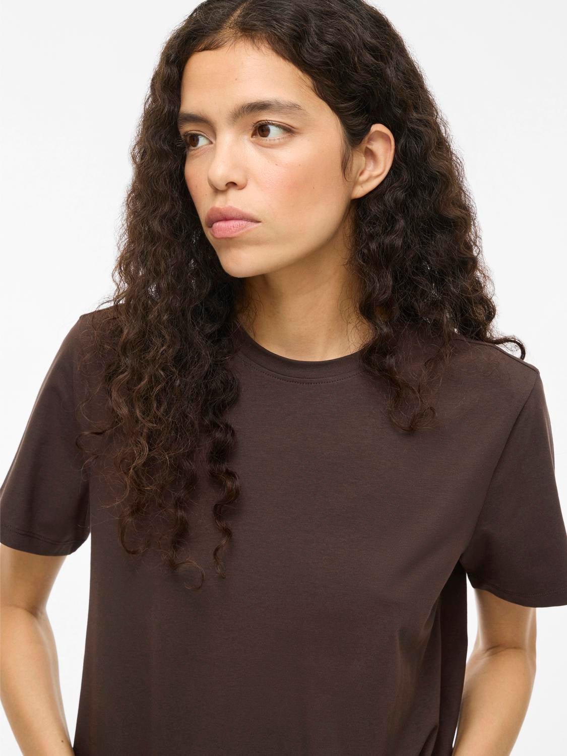 VINORA T-shirt - Coffee Bean - VERO MODA & VILA Bergvik