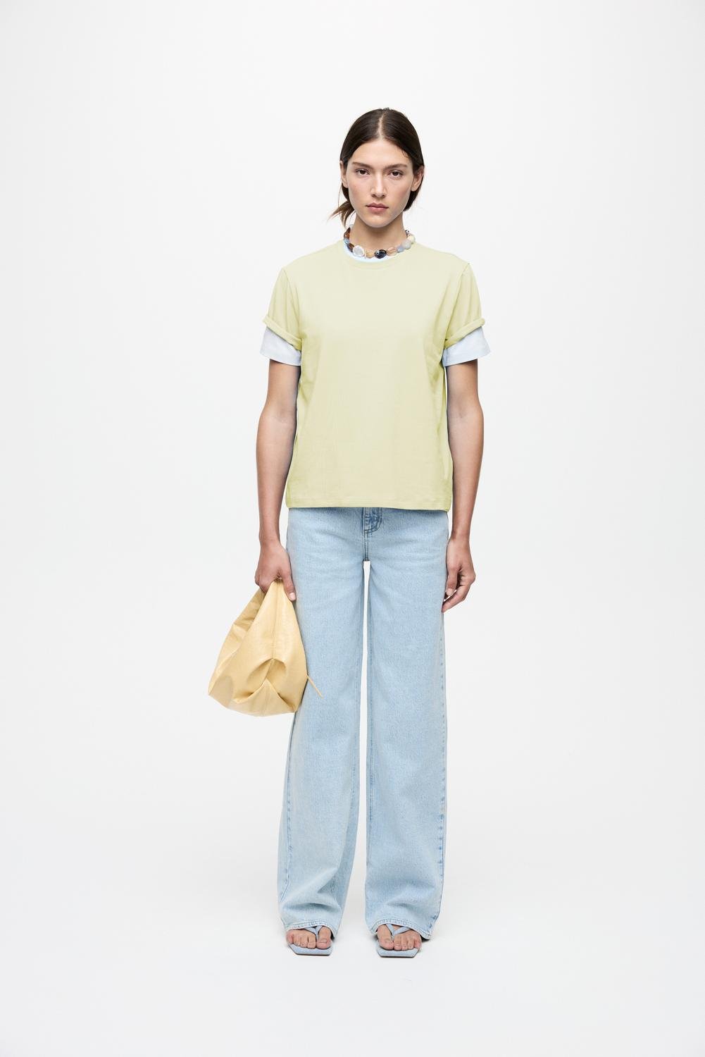 VINORA T-Shirt - Pastel Yellow - VERO MODA & VILA Bergvik