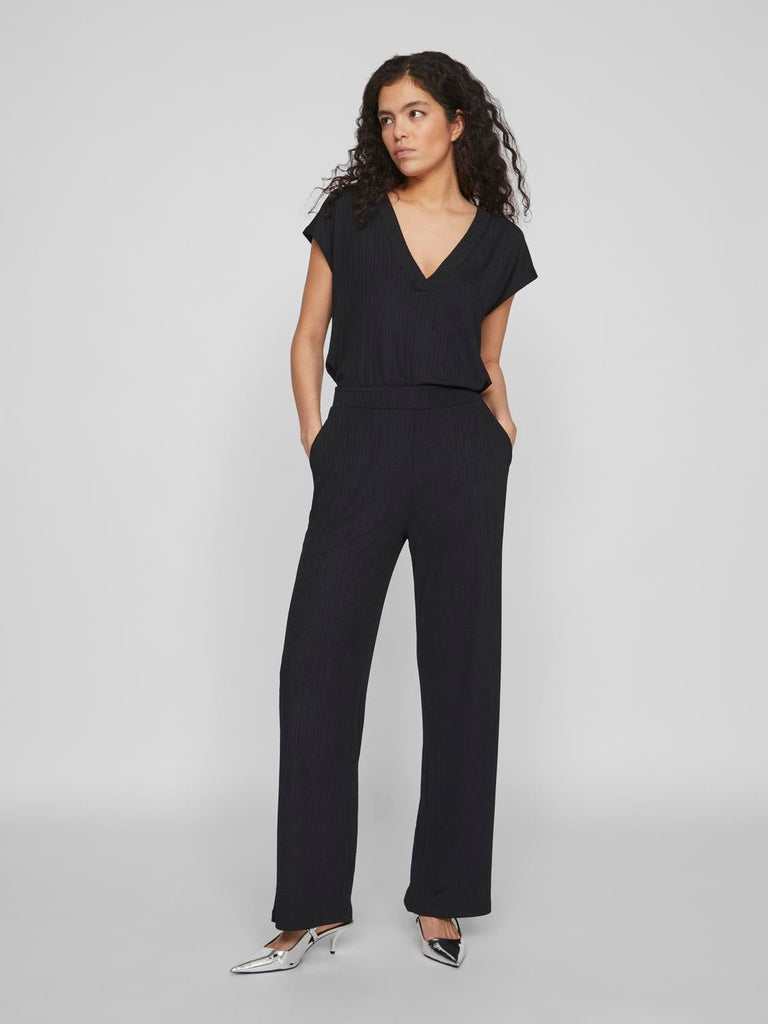 VIOFELIA Pants - Black Beauty - VERO MODA & VILA Bergvik