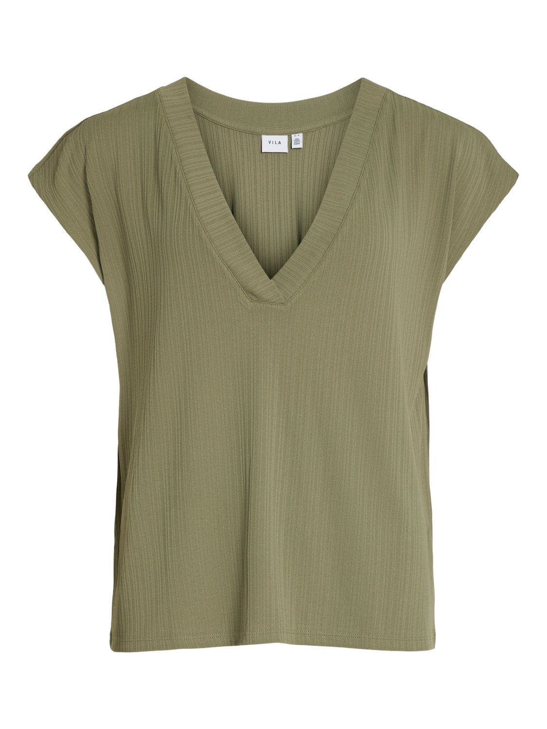 VIOFELIA T-Shirts & Tops - Oil Green - VERO MODA & VILA Bergvik