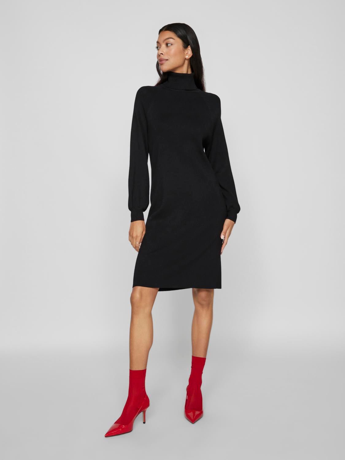 VIOSTRIA Short Dress - Black Beauty - VERO MODA & VILA Bergvik