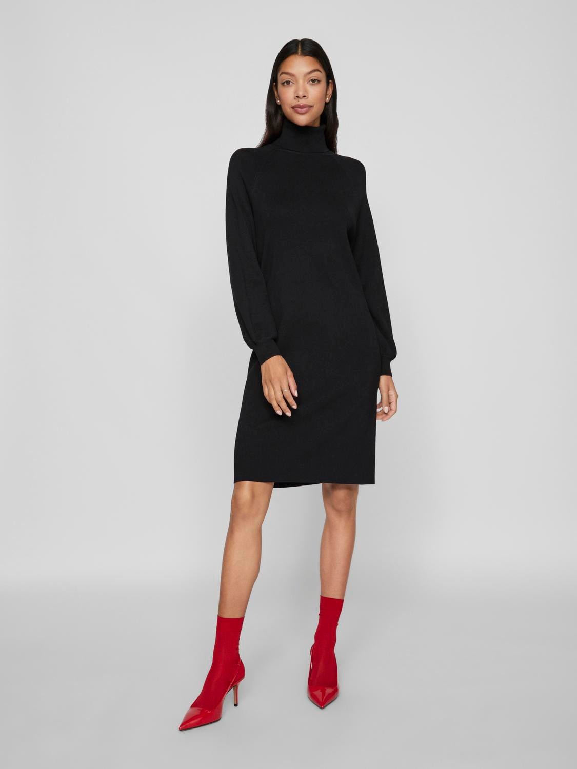 VIOSTRIA Short Dress - Black Beauty - VERO MODA & VILA Bergvik