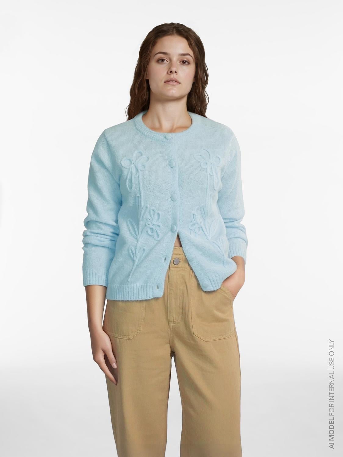 VIPAIGE Knit Cardigan - Nantucket Breeze - VERO MODA & VILA Bergvik