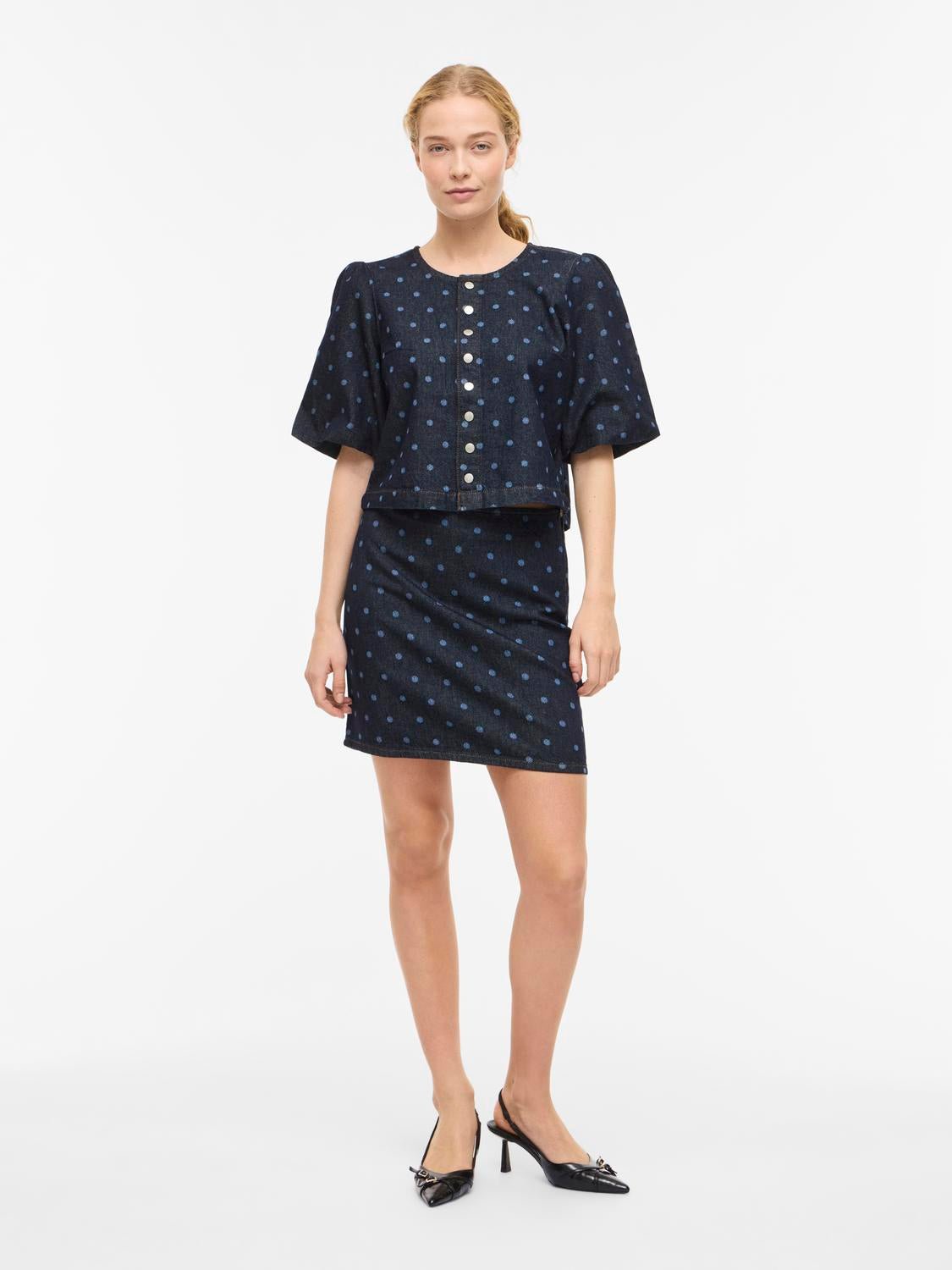 VIPAL Top - Dark Blue Denim - VERO MODA & VILA Bergvik