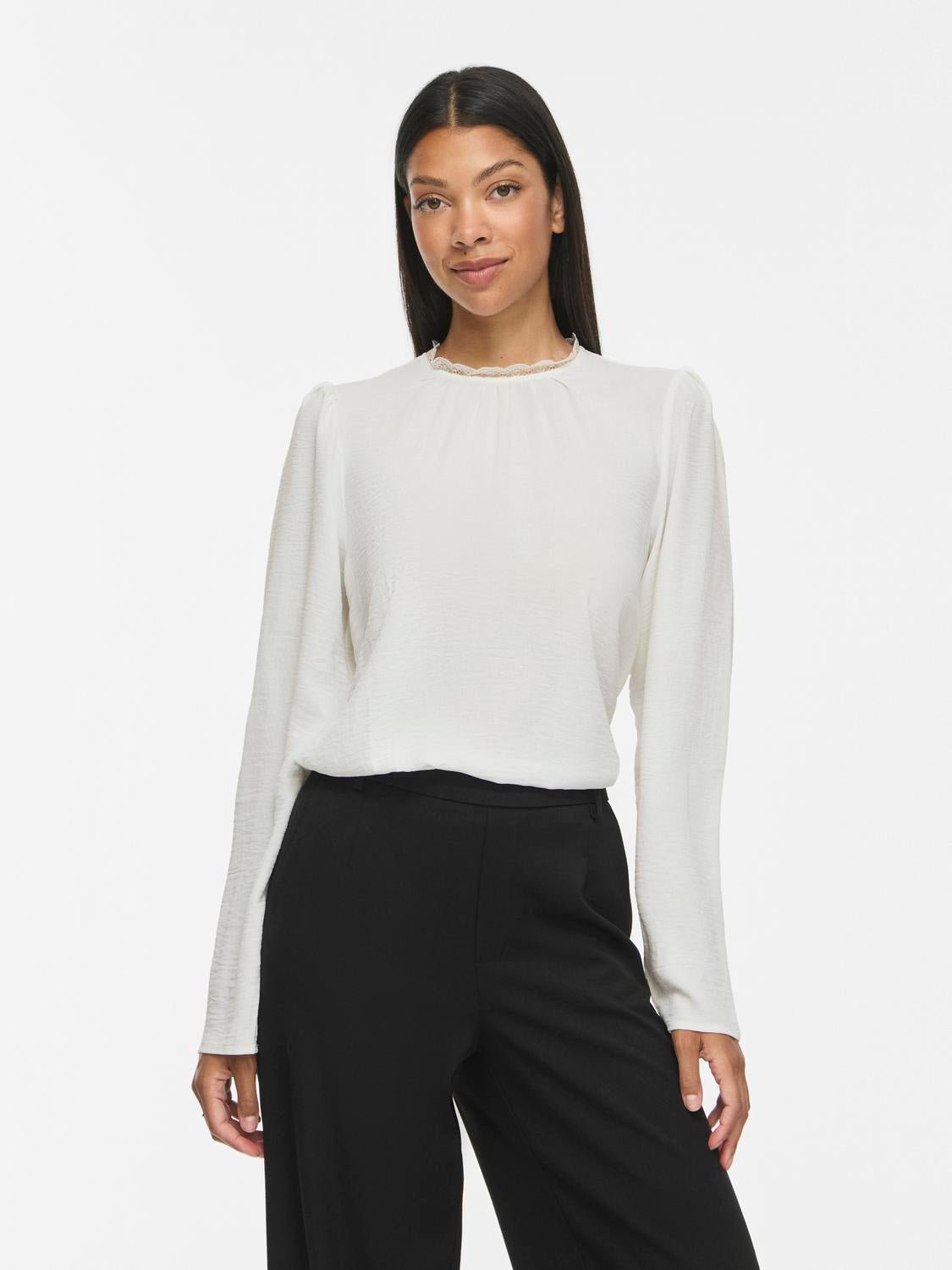 VIPALLAS Top - Cloud Dancer - VERO MODA & VILA Bergvik