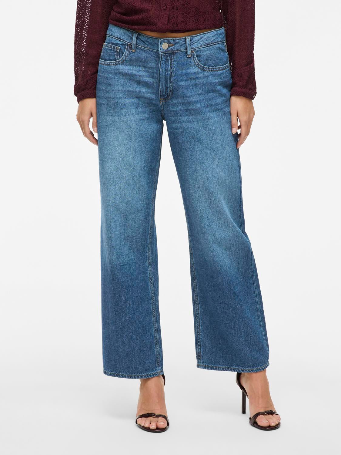 VIPALMA Jeans - Medium Blue Denim - VERO MODA & VILA Bergvik