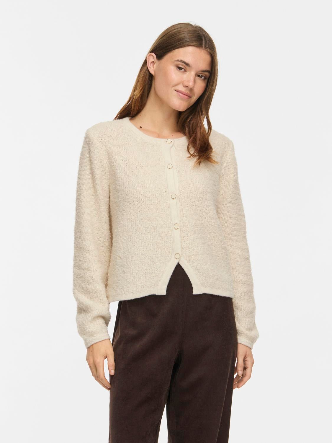 VIPIGGA Knitted Cardigan - Birch - VERO MODA & VILA Bergvik