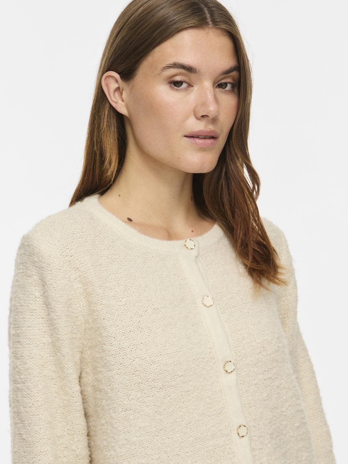 VIPIGGA Knitted Cardigan - Birch - VERO MODA & VILA Bergvik