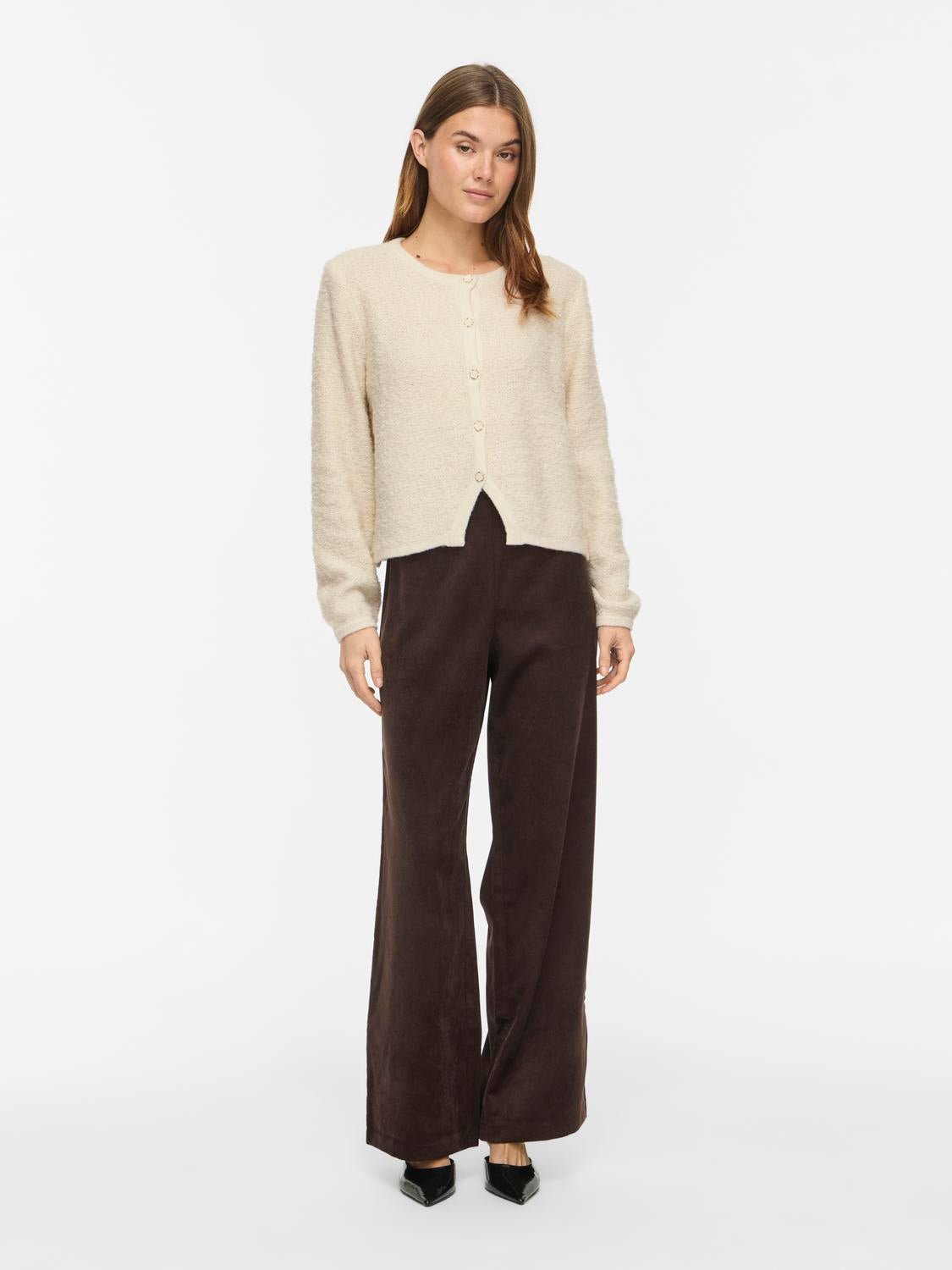 VIPIGGA Knitted Cardigan - Birch - VERO MODA & VILA Bergvik
