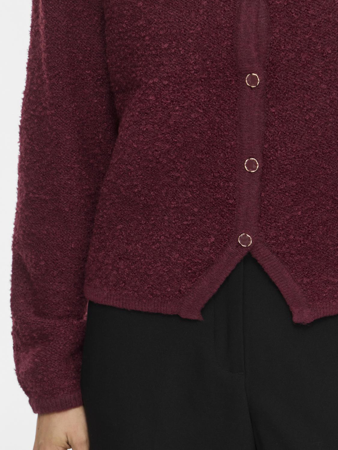 VIPIGGA Knitted Cardigan - Port Royale - VERO MODA & VILA Bergvik