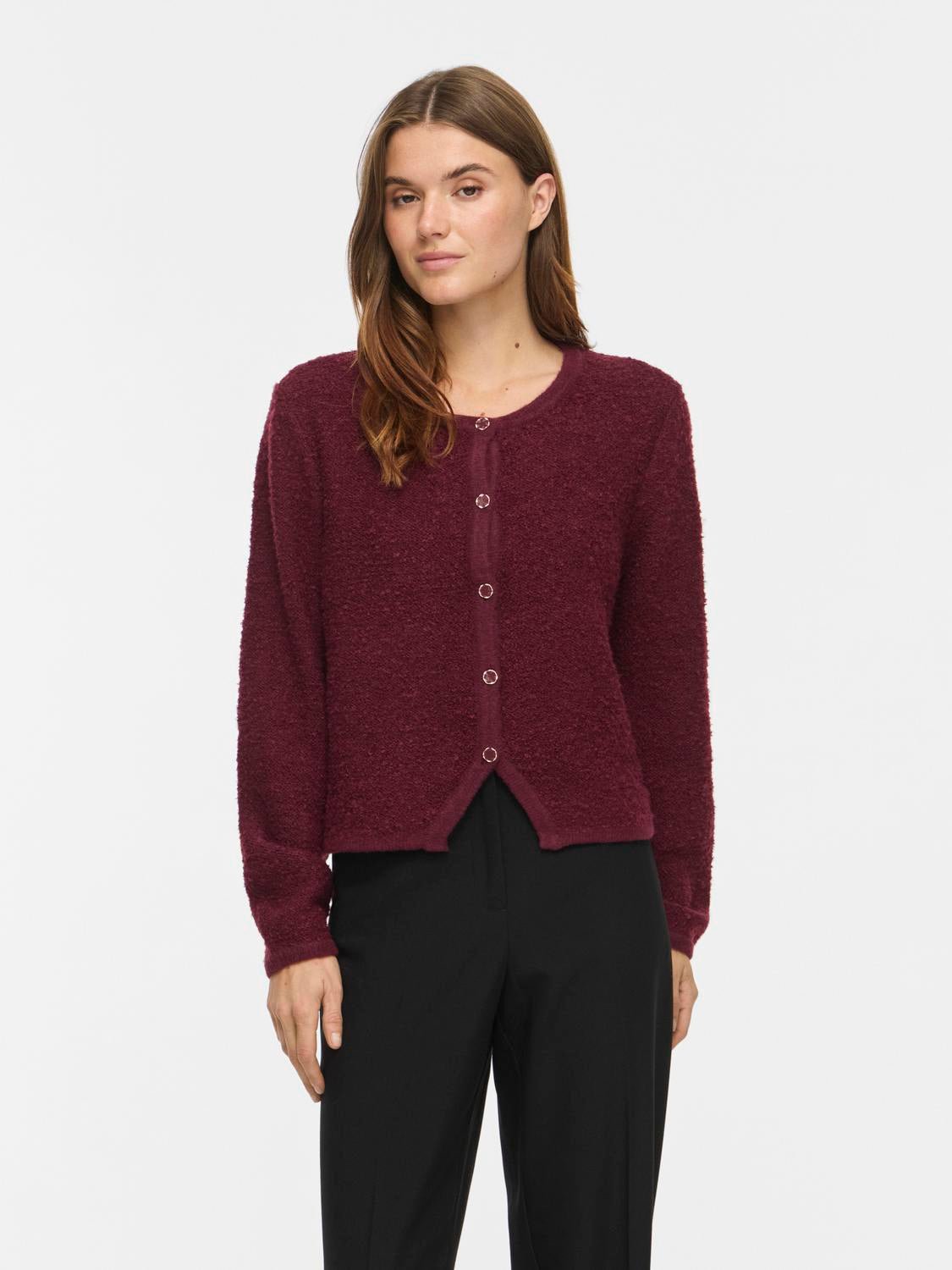 VIPIGGA Knitted Cardigan - Port Royale - VERO MODA & VILA Bergvik