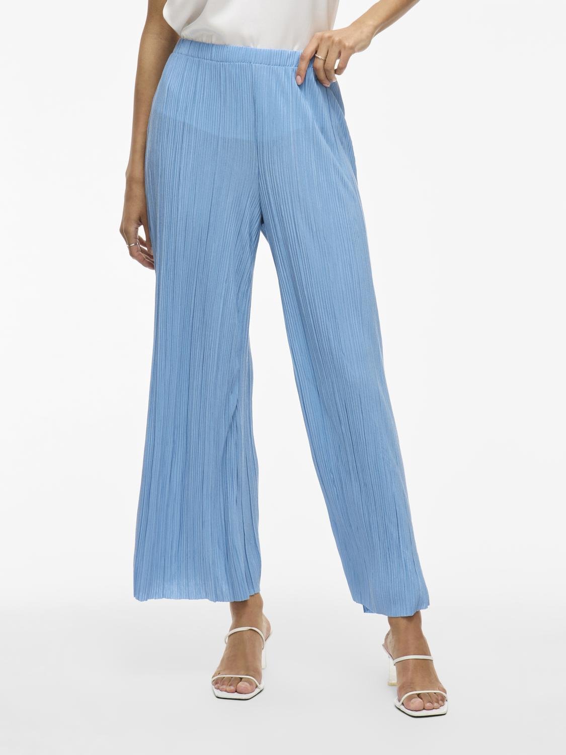 VIPLISA Trousers - Blissful Blue - VERO MODA & VILA Bergvik