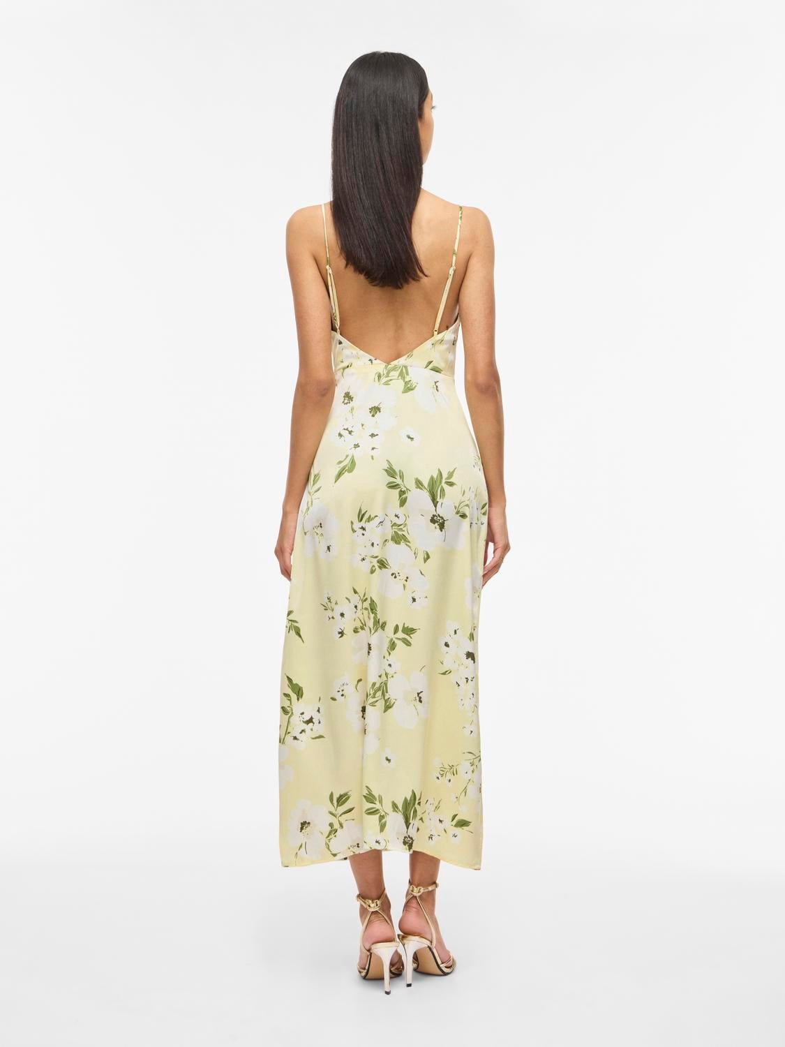 VIRAVENNA Long Dress - Pastel Yellow - VERO MODA & VILA Bergvik
