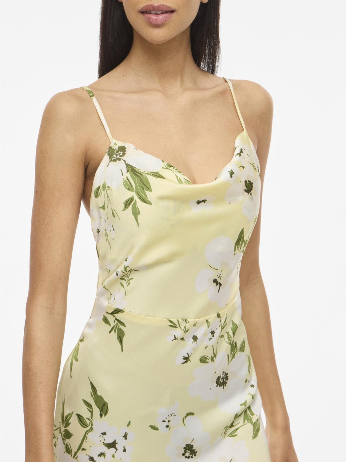 VIRAVENNA Long Dress - Pastel Yellow - VERO MODA & VILA Bergvik