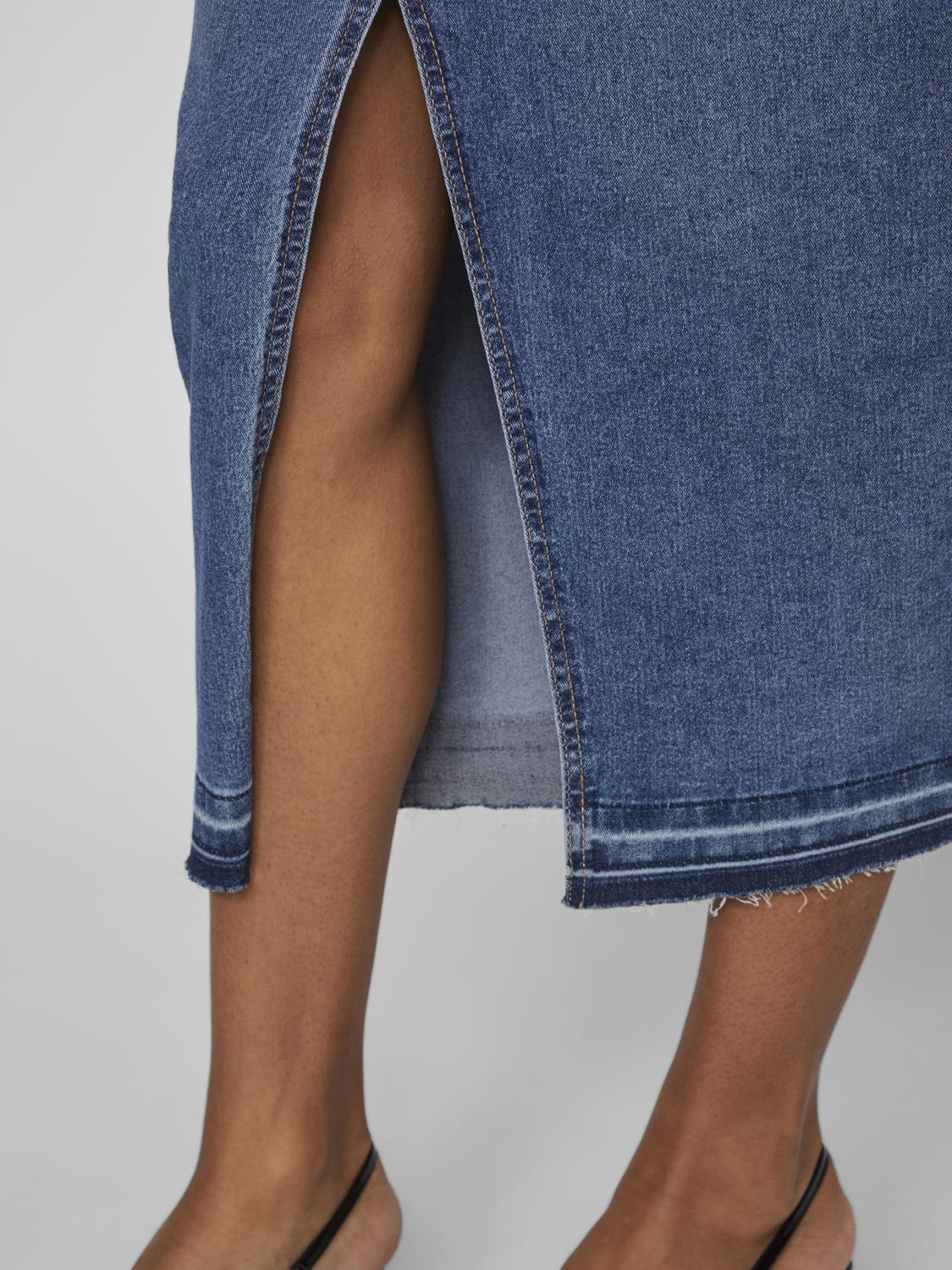 VIRAY Skirt - Medium Blue Denim - VERO MODA & VILA Bergvik