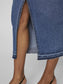 VIRAY Skirt - Medium Blue Denim - VERO MODA & VILA Bergvik