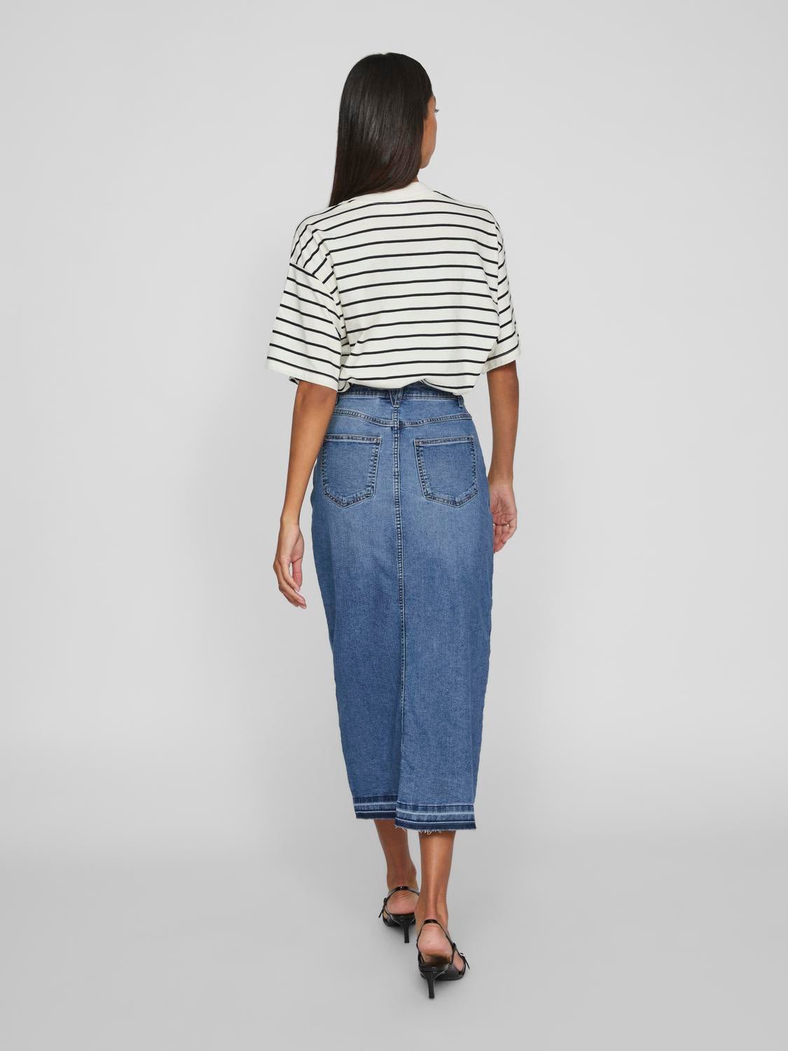 VIRAY Skirt - Medium Blue Denim - VERO MODA & VILA Bergvik