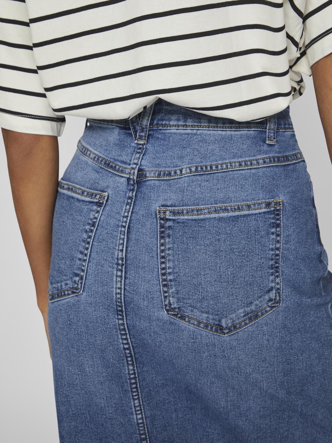 VIRAY Skirt - Medium Blue Denim - VERO MODA & VILA Bergvik