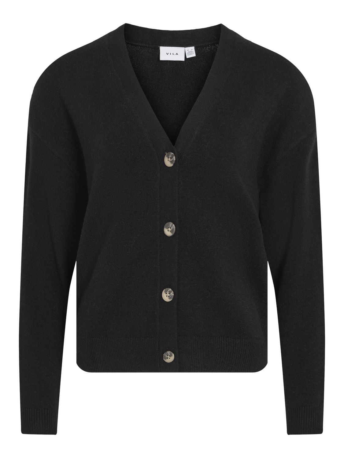 VIRIL Knit Cardigan - Black - VERO MODA & VILA Bergvik