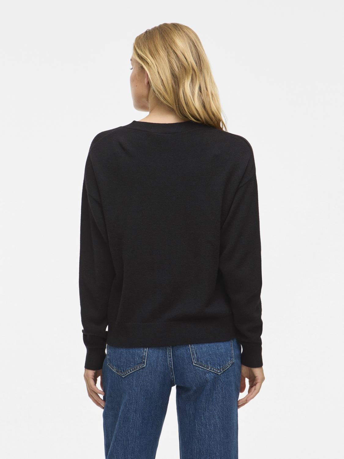 VIRIL Knit Cardigan - Black - VERO MODA & VILA Bergvik