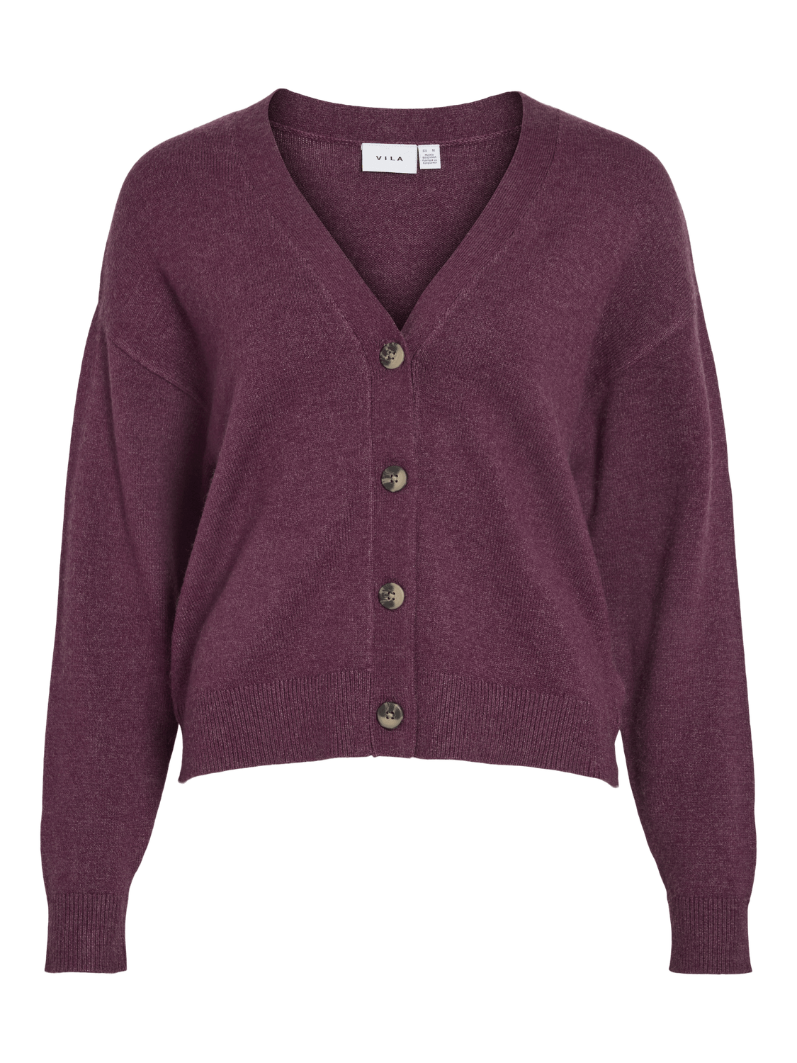 VIRIL Knit Cardigan - Fig - VERO MODA & VILA Bergvik