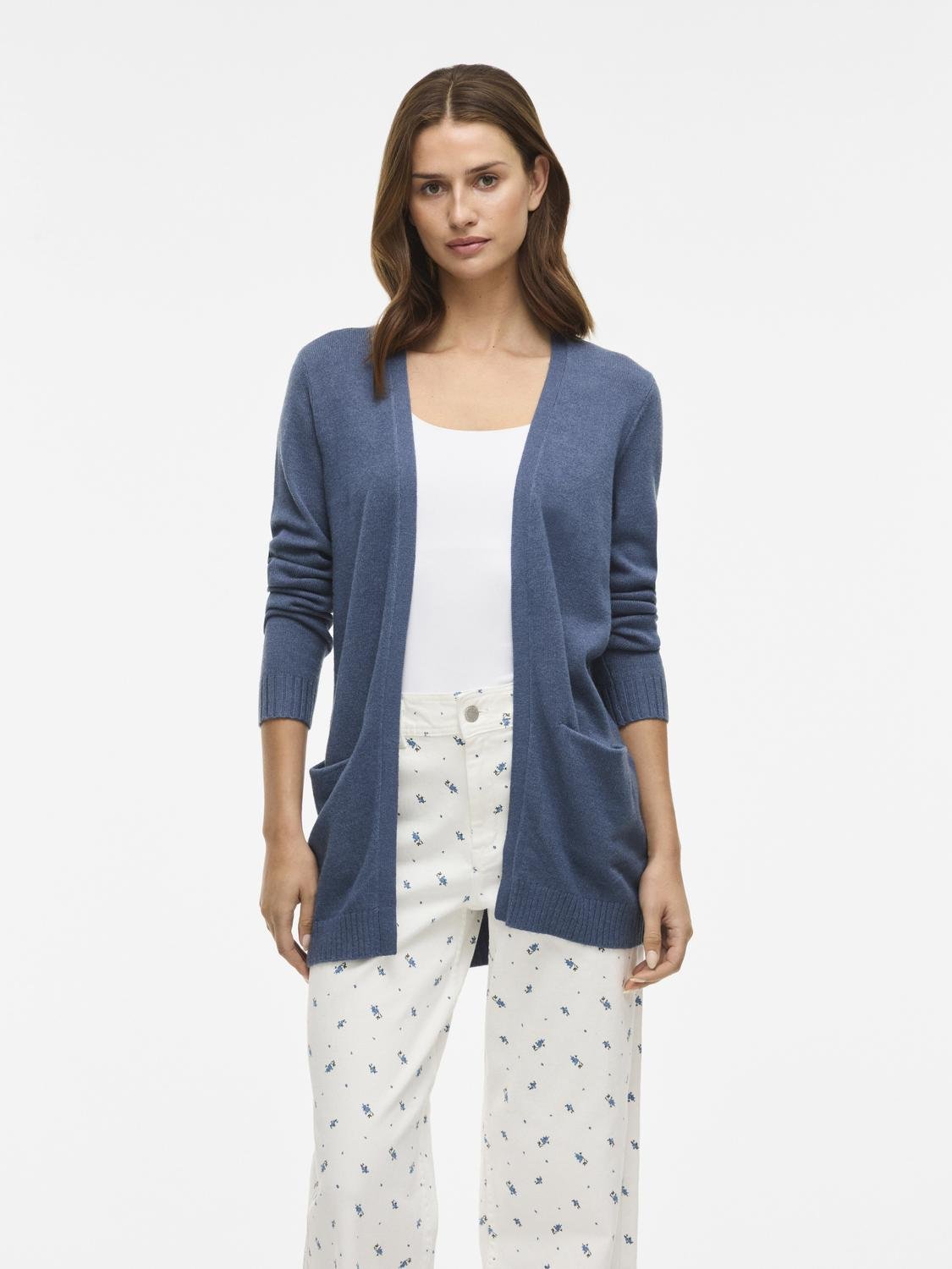 VIRIL Knit Cardigan - Vintage Indigo - VERO MODA & VILA Bergvik