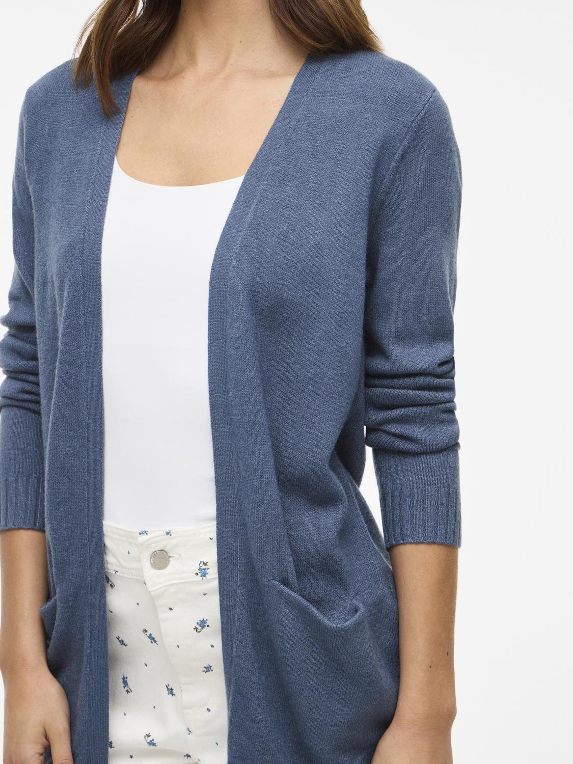 VIRIL Knit Cardigan - Vintage Indigo - VERO MODA & VILA Bergvik