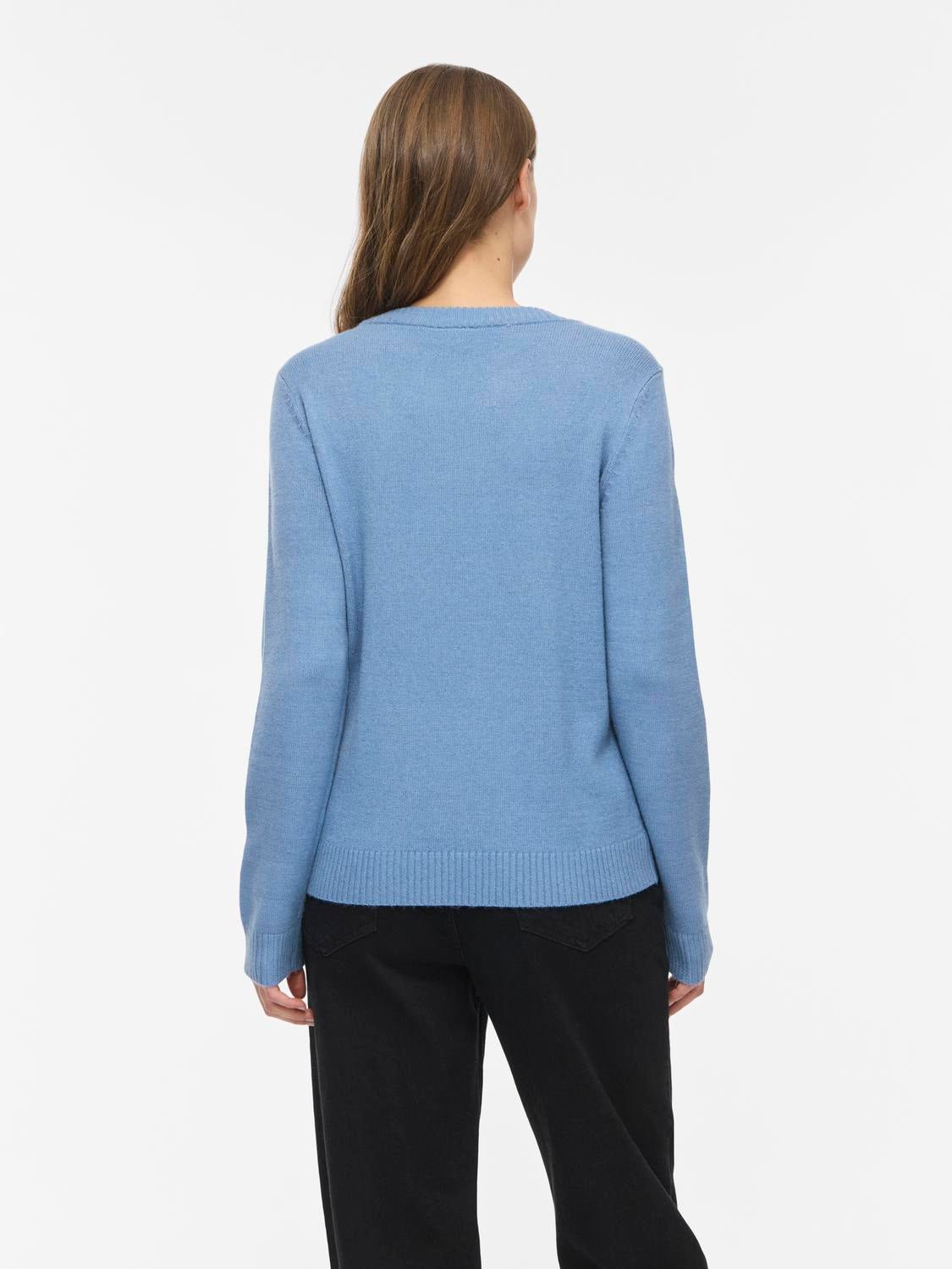 VIRIL Pullover - Blue Shadow - VERO MODA & VILA Bergvik