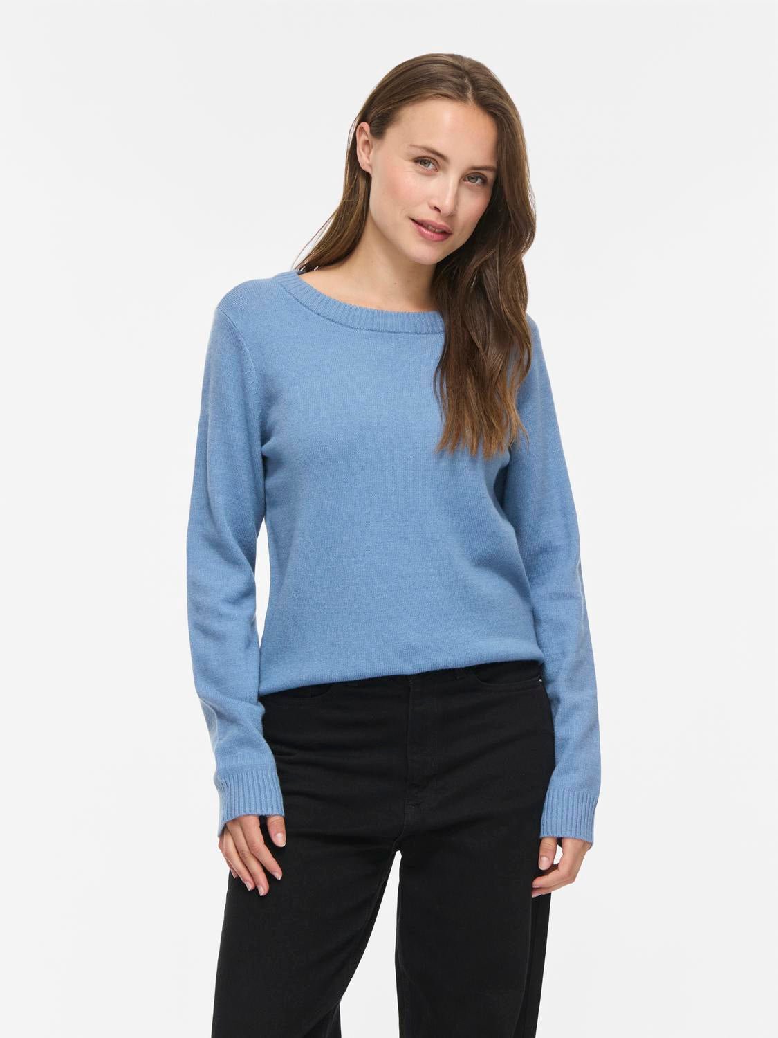 VIRIL Pullover - Blue Shadow - VERO MODA & VILA Bergvik