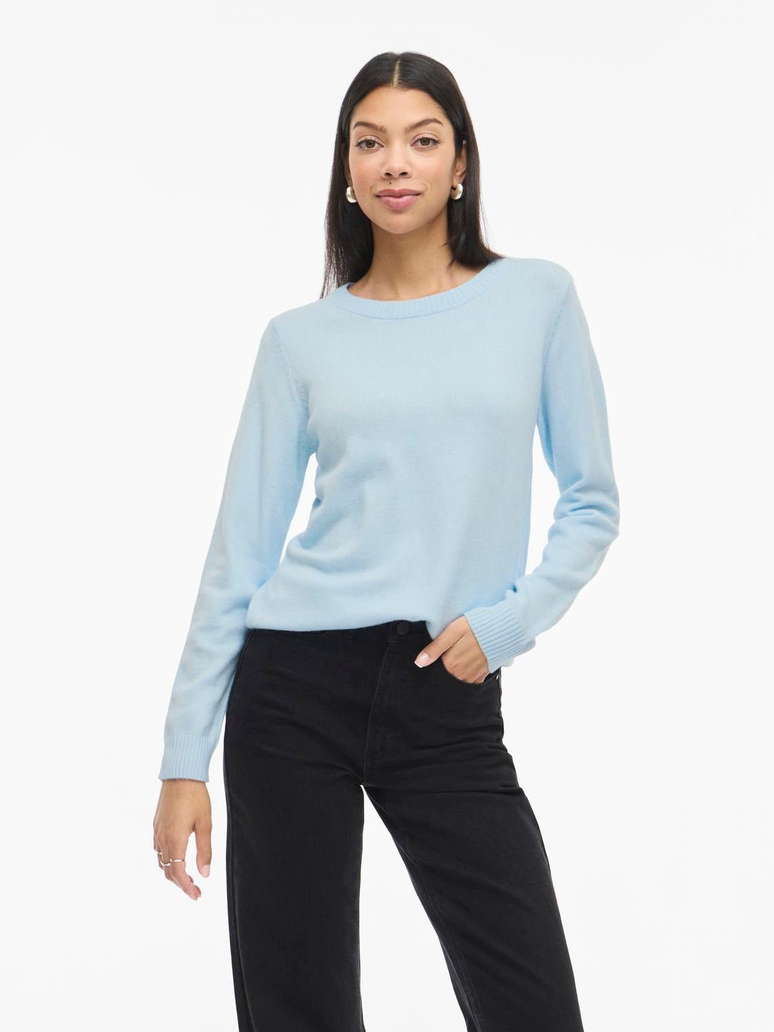 VIRIL Pullover - Nantucket Breeze - VERO MODA & VILA Bergvik