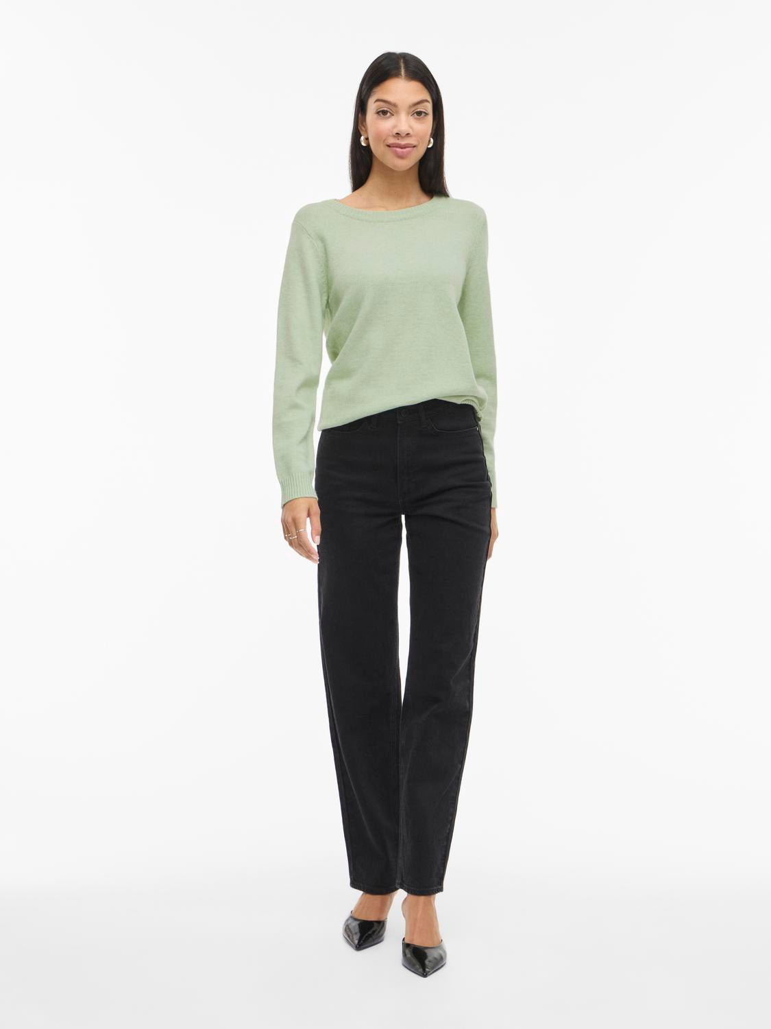 VIRIL Pullover - Smoke Green - VERO MODA & VILA Bergvik