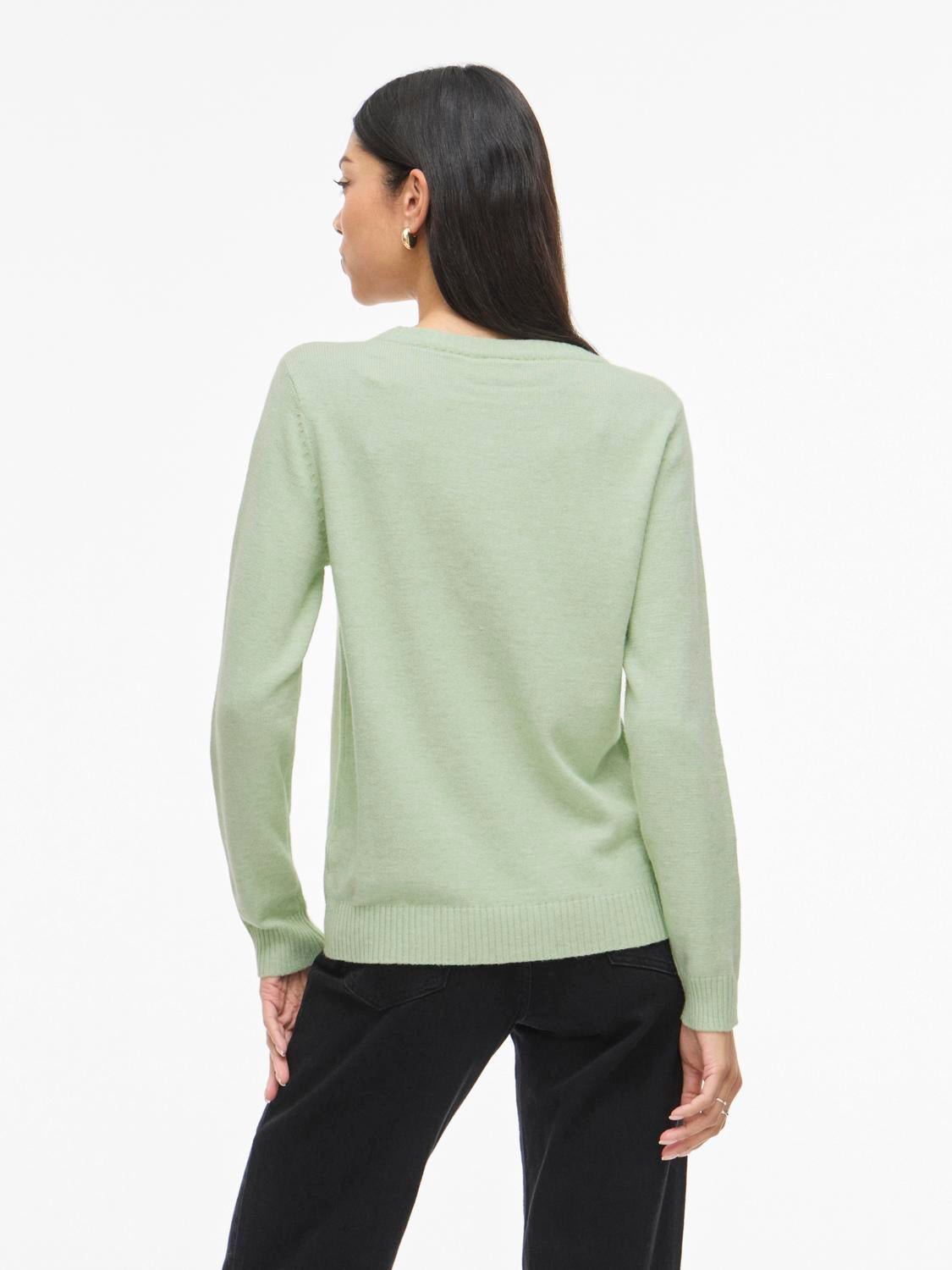 VIRIL Pullover - Smoke Green - VERO MODA & VILA Bergvik